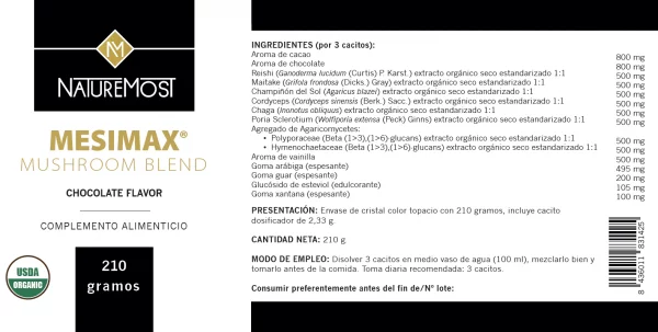 Mesimax mushroom blend 210g - Imagen 2