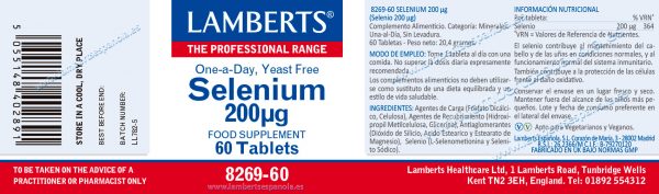 Selenio 200mcg 60 tabletas - Imagen 2