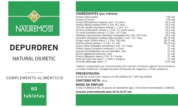 Depurdren 60 tabletas - Imagen 2