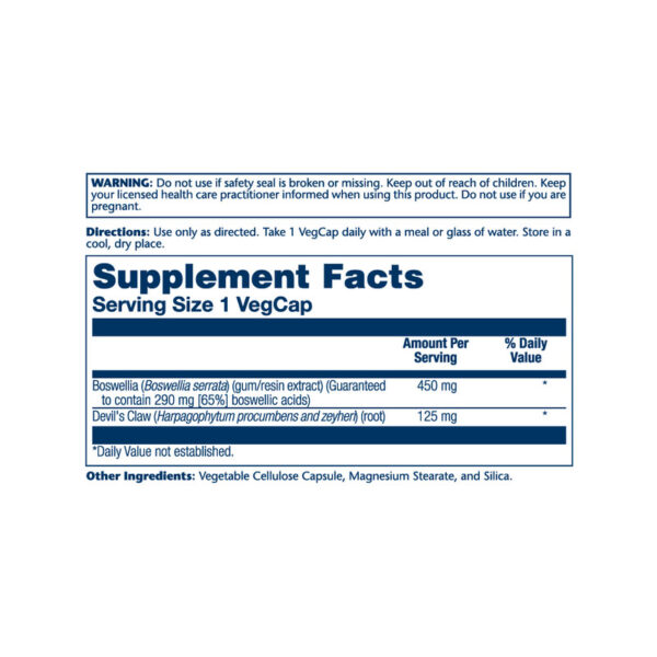 Boswellia Resin Extract 450mg 60 cápsulas - Imagen 2