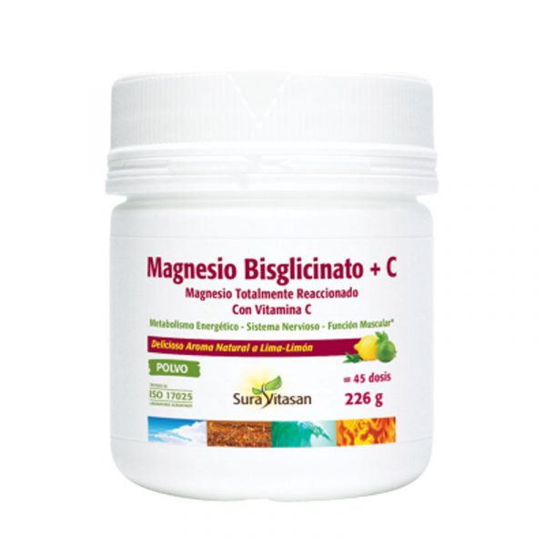 Magnesio bisglicinato + C 226g